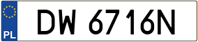 Truck License Plate